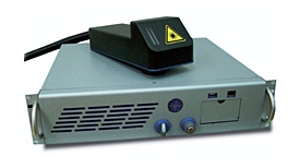Photo of CanLase(tm) 20 watt air cooled fiber laser, one of four different models sold by North American marking solutions.
